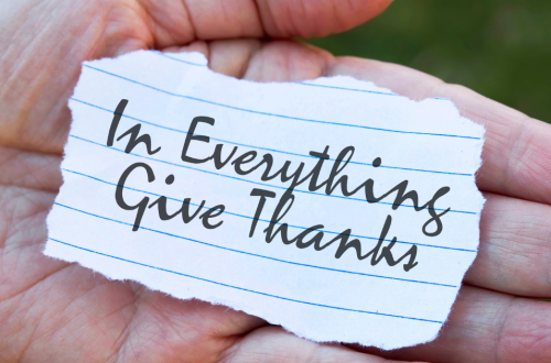 A note: In Everything Give Thanks, the banner for The Benefits of Being Thankful