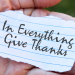 A note: In Everything Give Thanks, the banner for The Benefits of Being Thankful